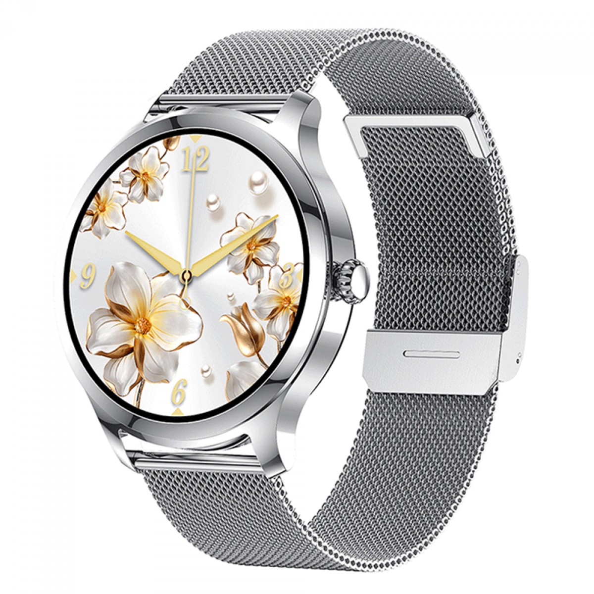 Relógio SmartWatch Level LVW-30M, TFT 1.3", Android/IOS, Bluetooth, IP68, Monitoramento de Frequência Cardíaca, Pulseira De Metal, Prata, LVW-30M SLV/METAL