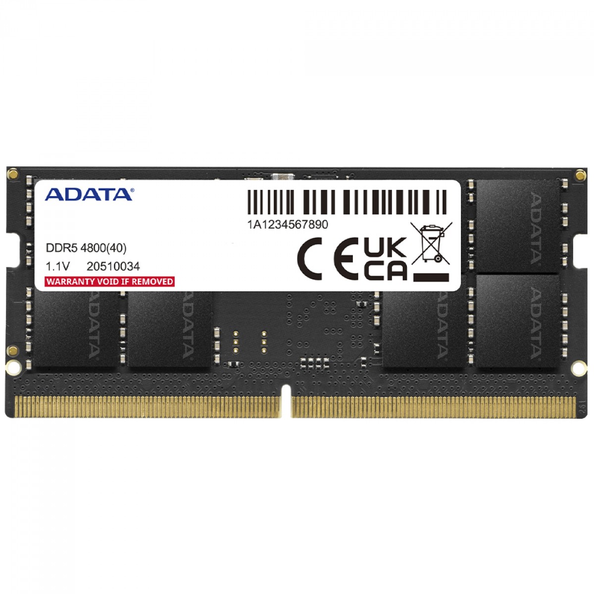 Memória Para Notebook DDR5 Adata XPG, 8GB, 4800Mhz, AD5S48008G-S