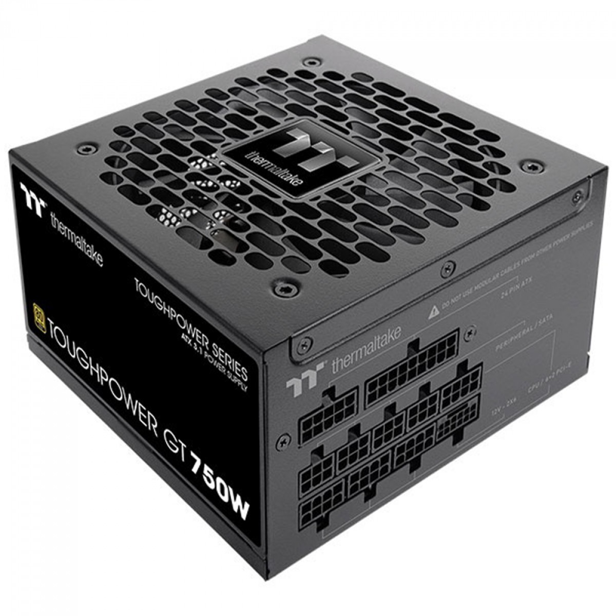 Fonte Thermaltake Toughpower GT, 750W, 80 Plus Gold, PFC Ativo, ATX 3.1, Full Modular, PS-TPT-0750FNFAGB-3