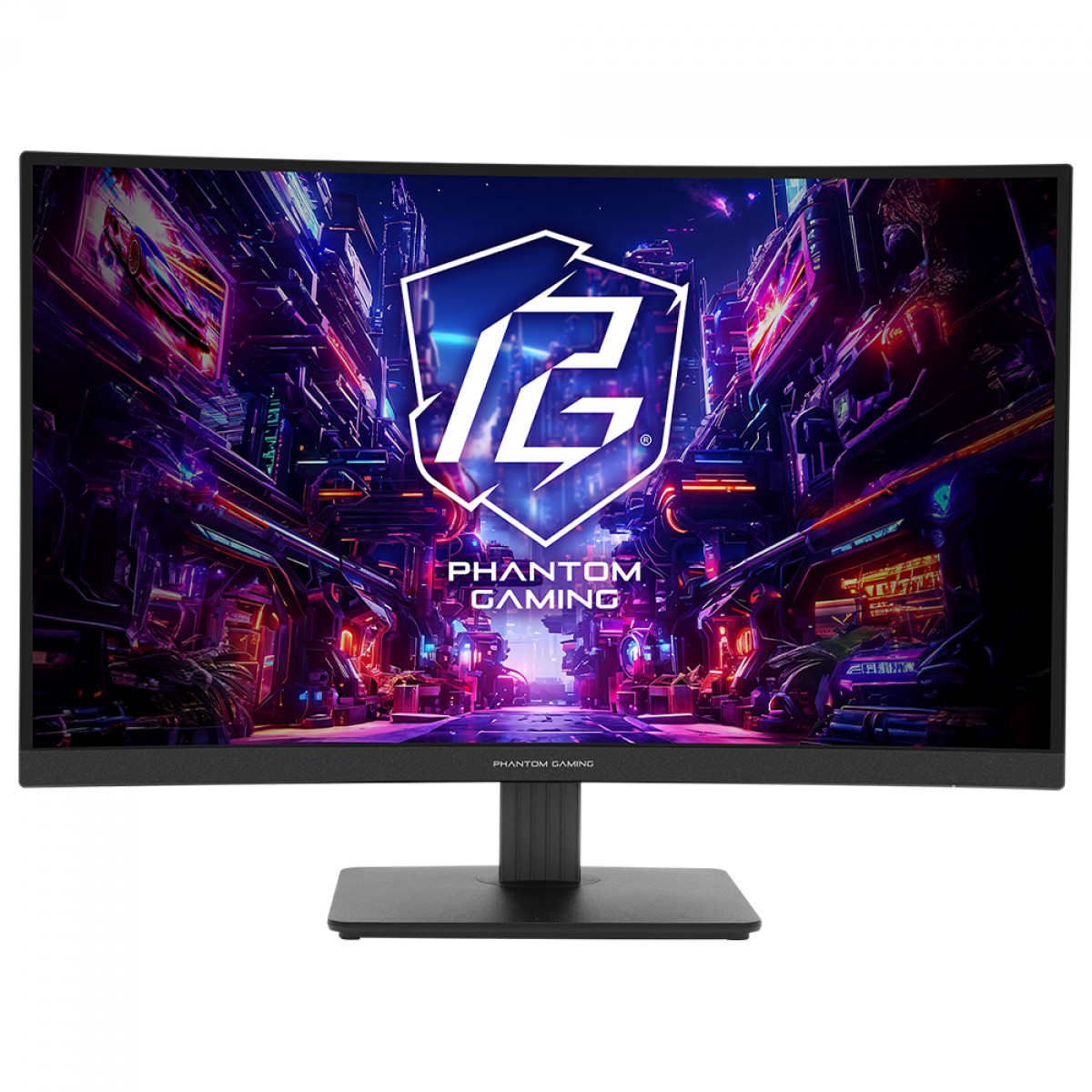 Monitor Gamer ASRock Phantom Gaming PG27QRT1B, 27 Pol, Curvo, QHD, 1ms, 180hz, 132% sRGB, VA, FreeSync, HDMI/DP