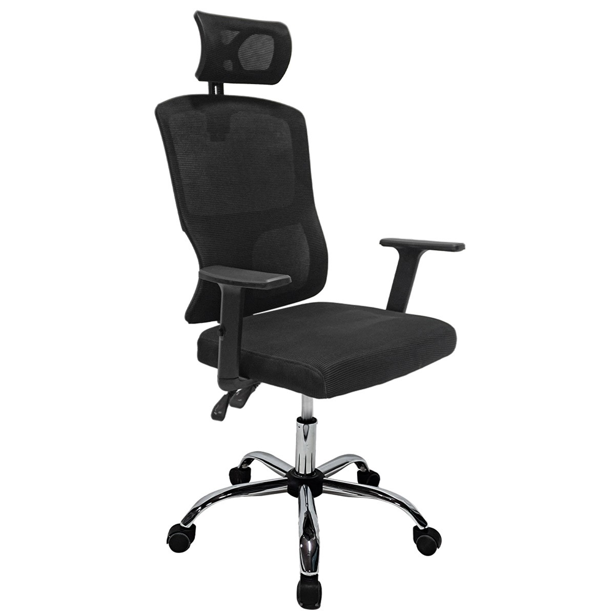 Cadeira De Escritório Dr. Office Prime, Preta, Mesh, Altura Ajustável, DR-CH-PMN0DBF