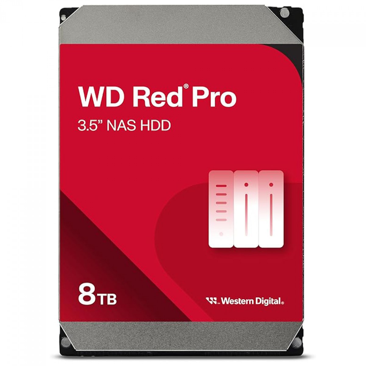 HD WD Red Pro, 8TB, SATA, 7200RPM, 256MB, NAS, 3.5, Para Servidor, WD8005FFBX