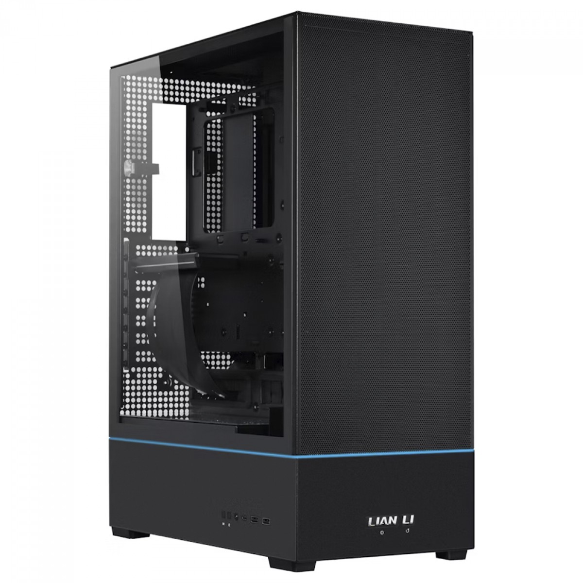 Gabinete Gamer Lian Li SUP01, ARGB, Mid Tower, Vidro Temperado, ATX, Sem Fonte, Com 3 Fans, Preto, SUP01X