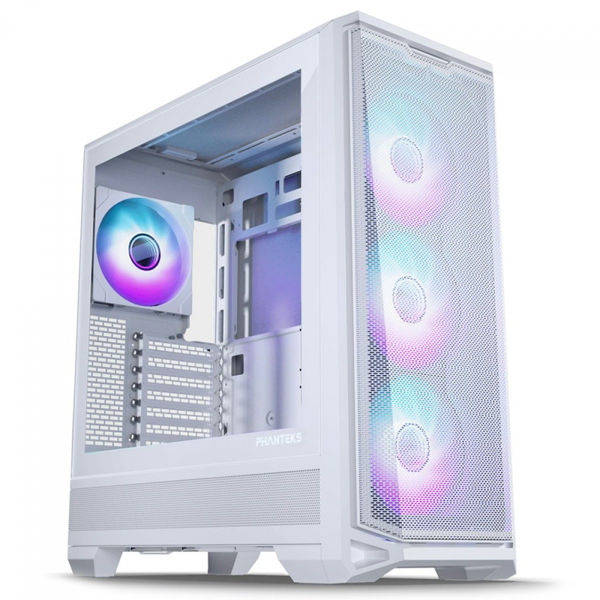 Gabinete Gamer Phanteks Eclipse G400A Matte White, Mid Tower, Vidro Temperado, EATX, Com 4 Fans D-RGB, Branco, PH-EC400GA_DMW01