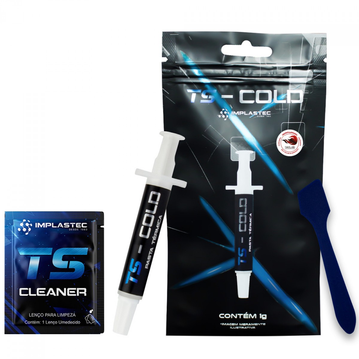 Pasta Térmica Implastec TS Cold 1G, 10.5W/mK, PATSC0110CX