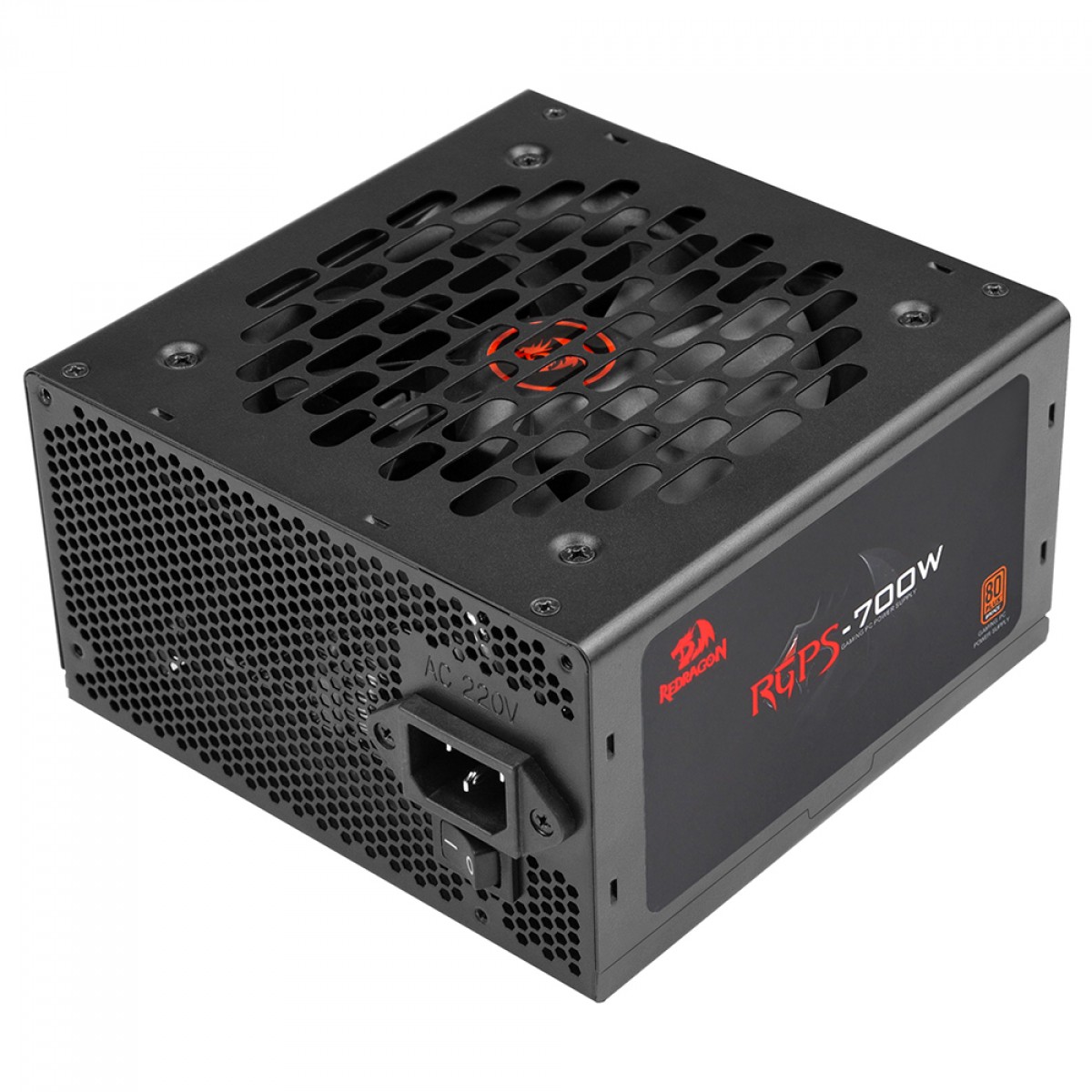 Fonte Redragon RGPS 700W, 80 Plus Bronze, PFC Ativo, Cabo Flat, GC-PS026