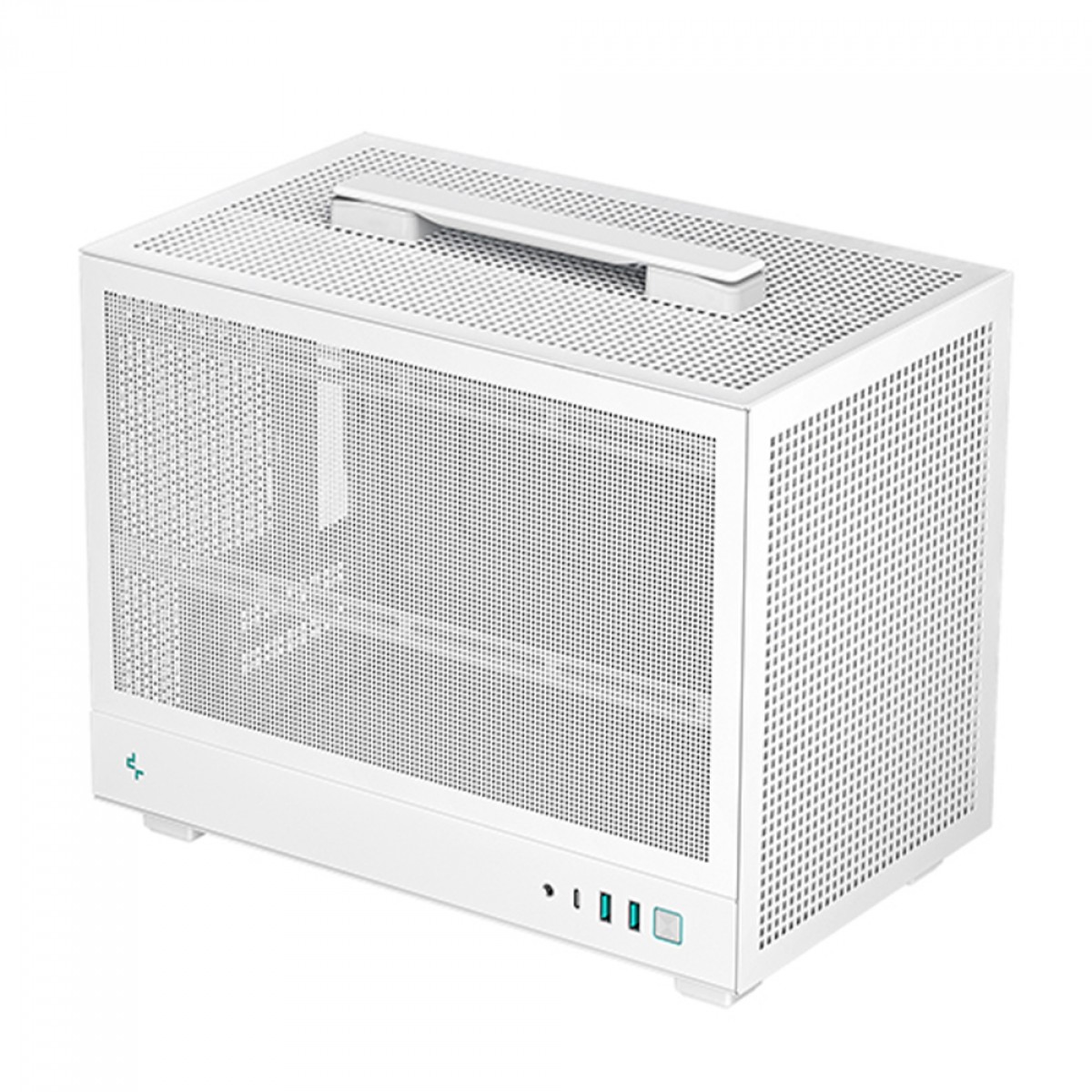 Gabinete Gamer DeepCool CH160 Mesh WH, Mini Tower, Mini-ITX, Branco, Sem Fonte, Sem Fans, R-CH160-WHNMI0-G-1