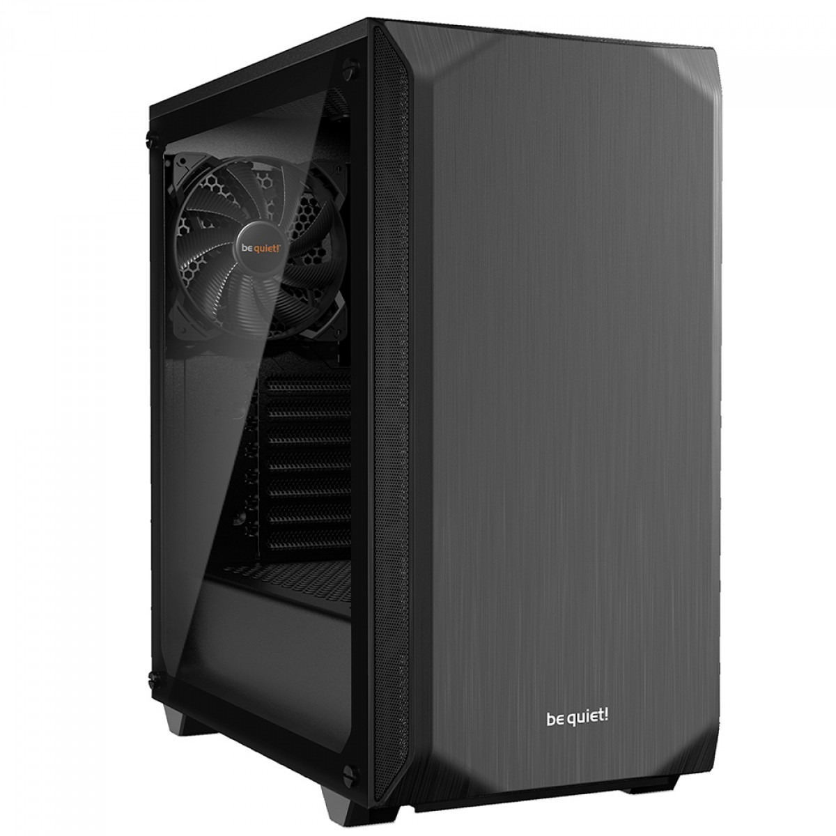 Gabinete Gamer Be Quiet Pure Base 500 Window, Mid Tower, ATX, Vidro Temperado, Com 2 Fans, Preto, BGW34