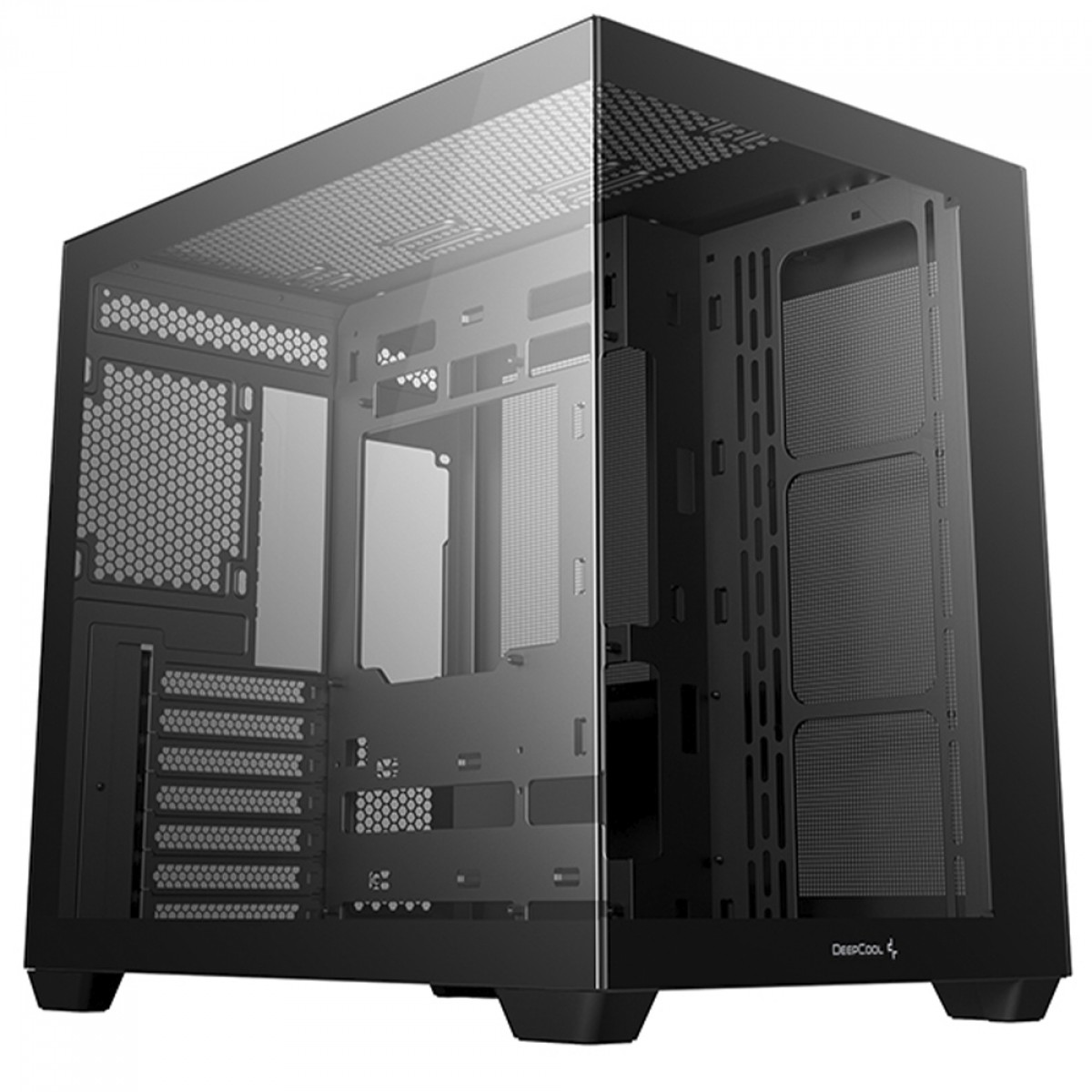 Gabinete Gamer DeepCool CG530, Mid Tower, Vidro Temperado, ATX, Sem Fonte, Sem Fans, Preto, R-CG530-BKNDA0-G-1