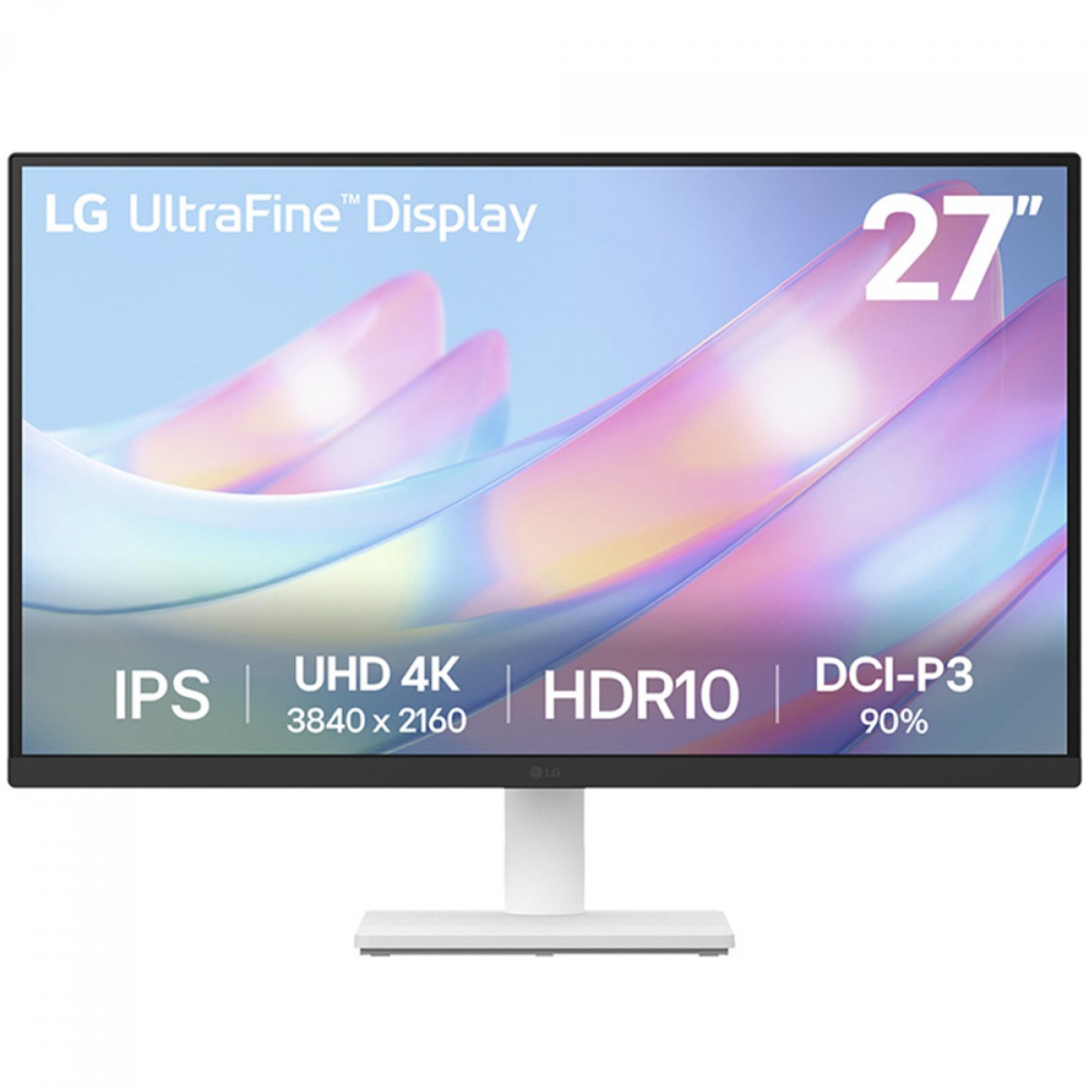 Monitor LG UltraFine Display, 27 Pol, UHD 4K, IPS, HDR10, 60Hz, 5ms, Branco, 27US500-W