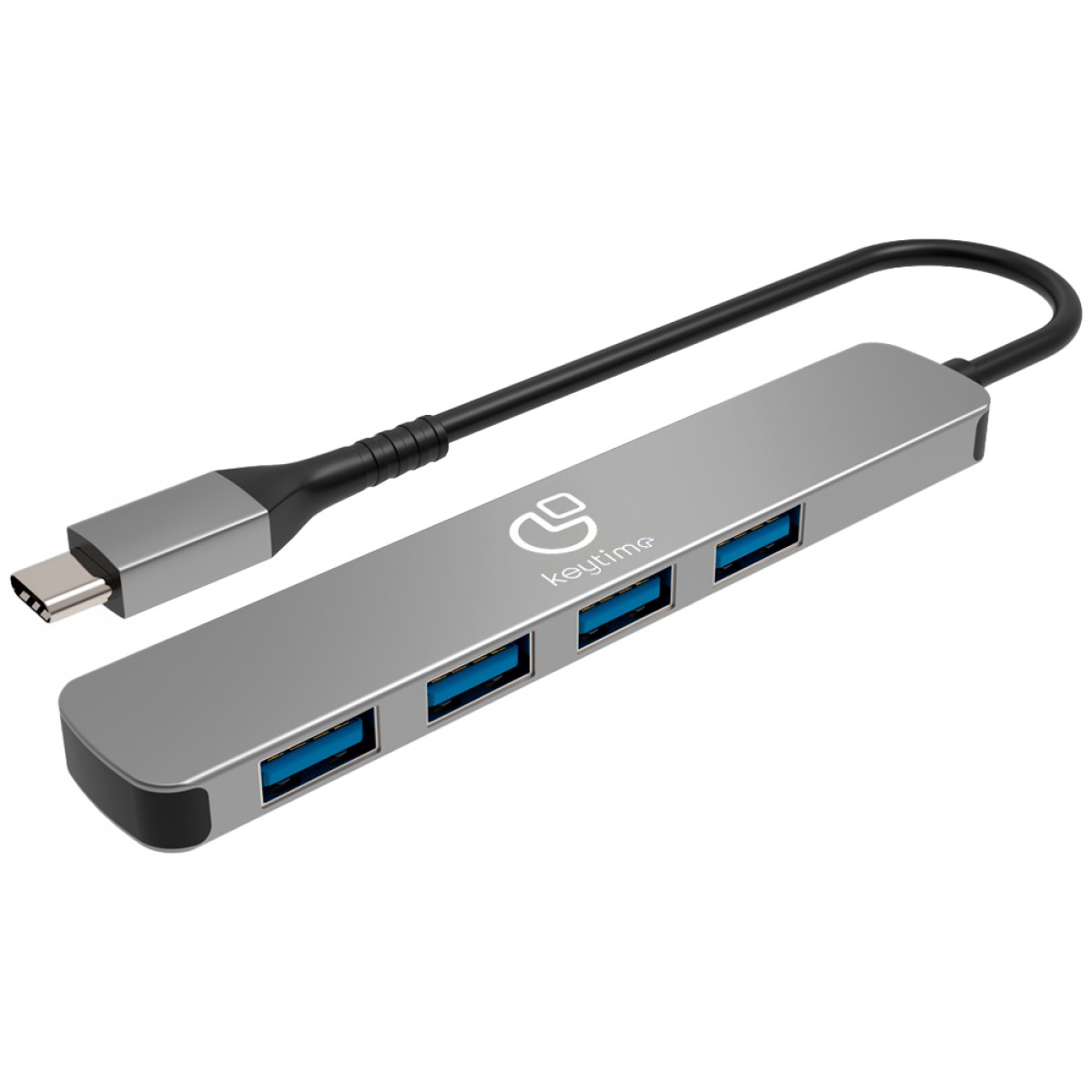 Hub Adaptador 4 em 1 Keytime SyncZone, Tipo-C para USB 3.2, KYT00034
