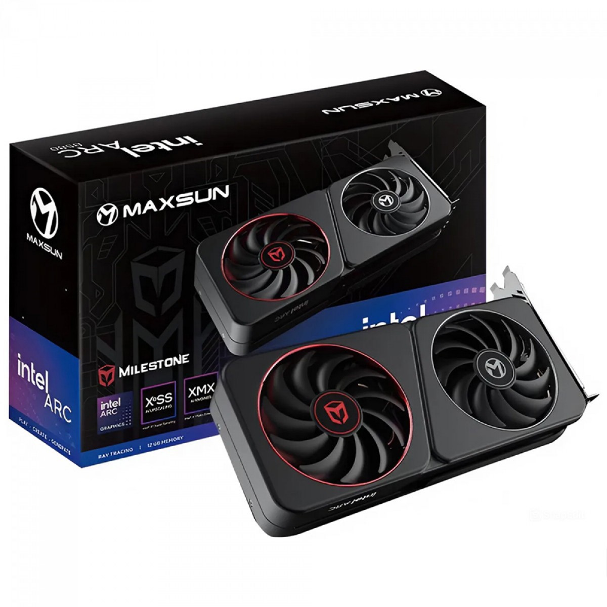 Placa De Vídeo Maxsun Intel Arc B570 Milestone, 10GB, GDDR6, XeSS, Ray Tracing