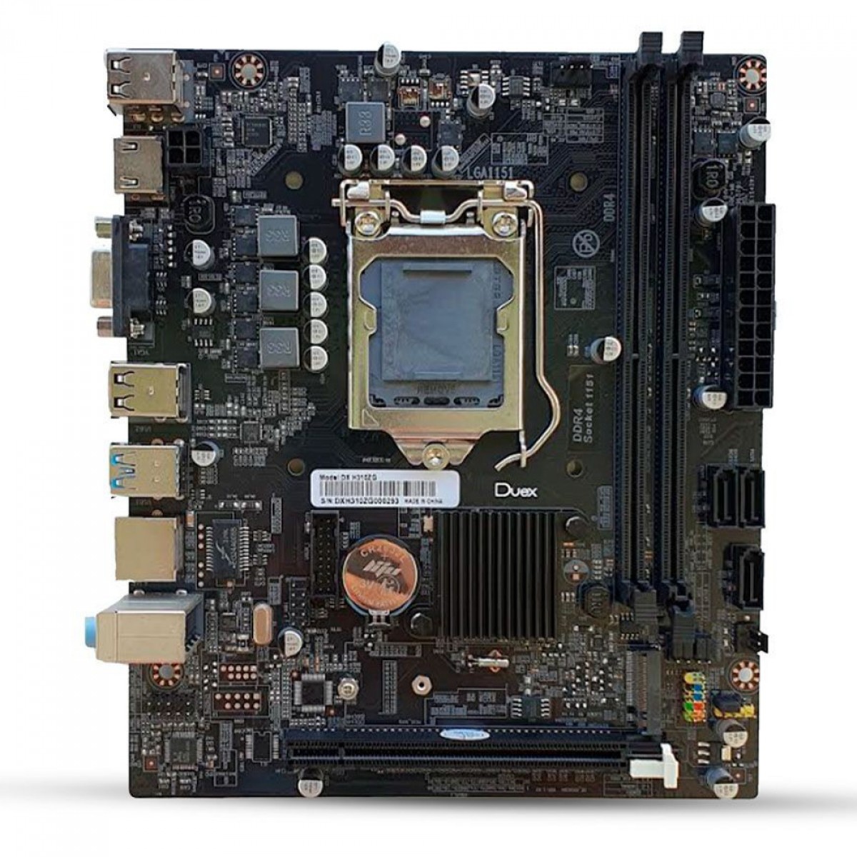 Placa Mãe Duex DXMBH310G, Chipset H310, Intel LGA 1151, MATX, DDR4