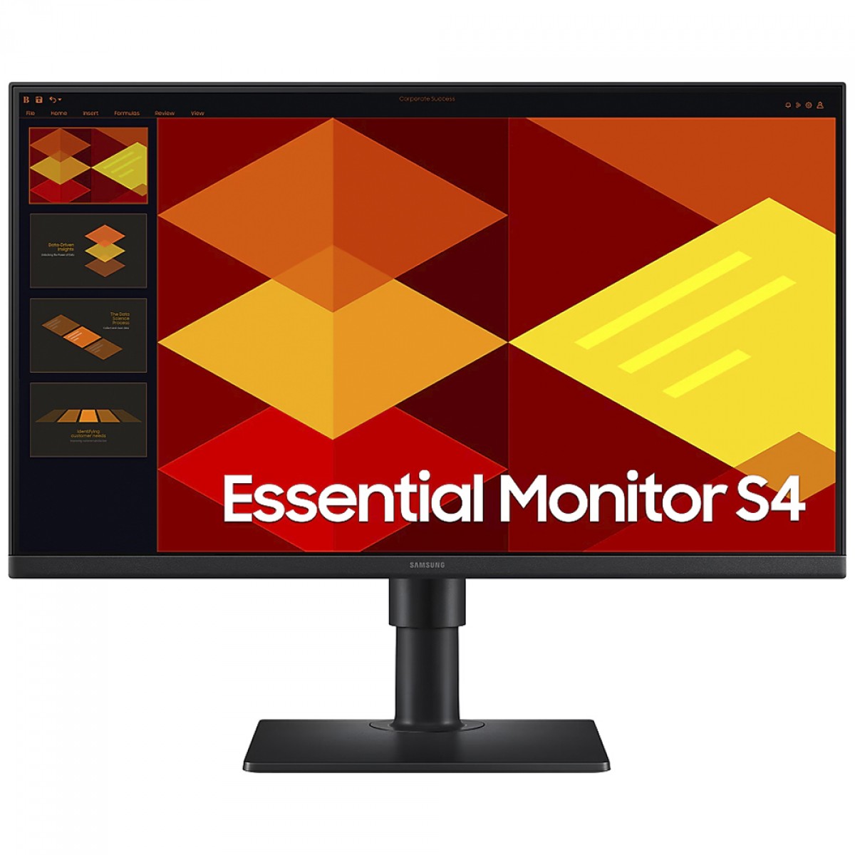 Monitor Gamer Samsung Essential S4, 24 Pol, Full HD, IPS, 100Hz, HDMI/DP, LS24D400GALMZD