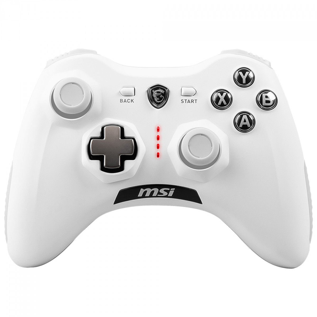 Controle Gamer MSI Force GC30 V2 White, Wireless/USB, PC e Android, Branco