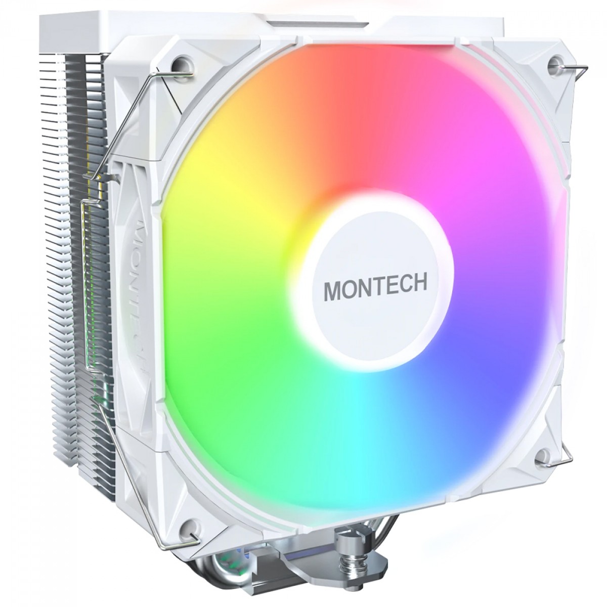 Cooler para Processador Montech NX400 ARGB White, 120mm, Intel-AMD, Branco