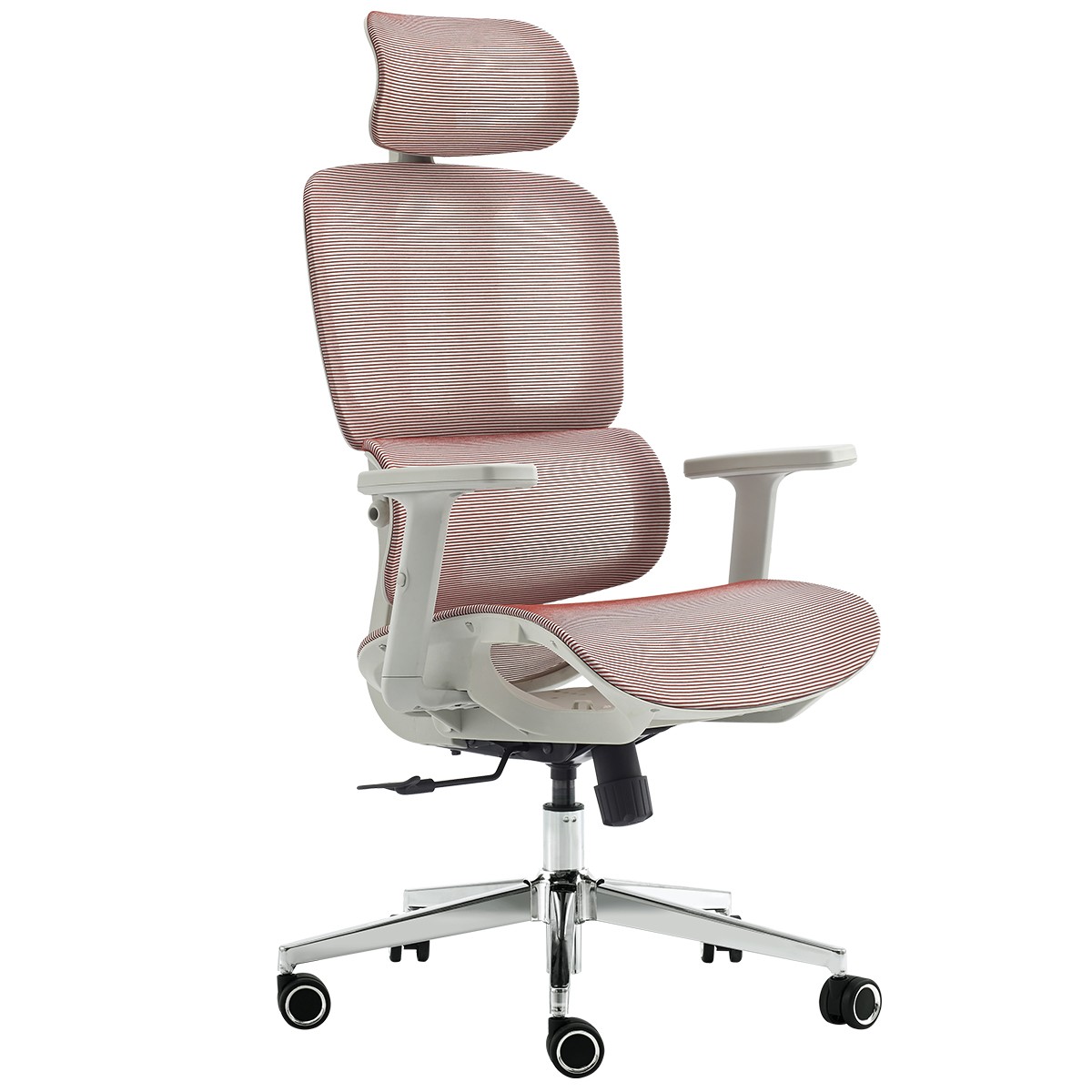 Cadeira de Escritório Dr. Office Business, Mesh, 2D, Ajustável, Suporta até 120kg, Rosa, DR-CH-BNN2DPF