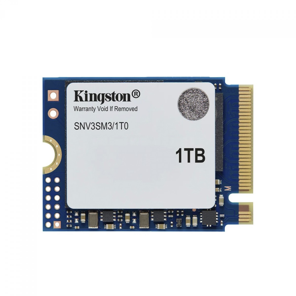 SSD Mini Kingston NV3, 1TB, M.2 NVMe, 2230, PCIe 4.0, Leitura 6000MBs e Gravação 4000MBs, SNV3SM3/1T0