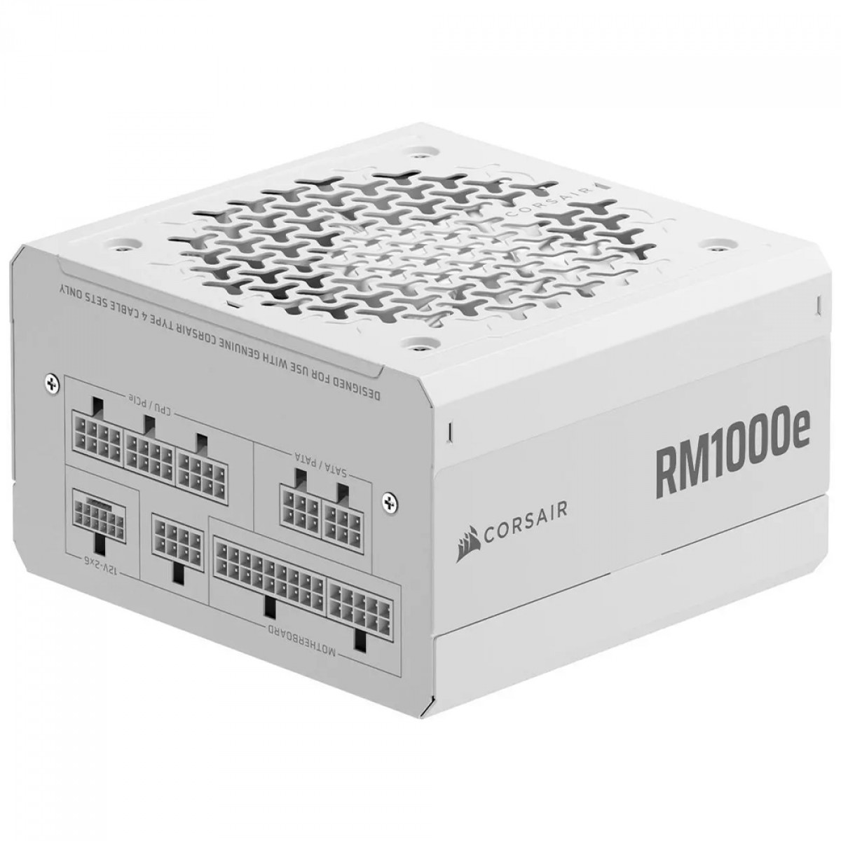 Fonte Corsair RM1000e, 1000W, Cybenetics Gold, PCIe 5.1, Full Modular, Branco, CP-9020294-BR