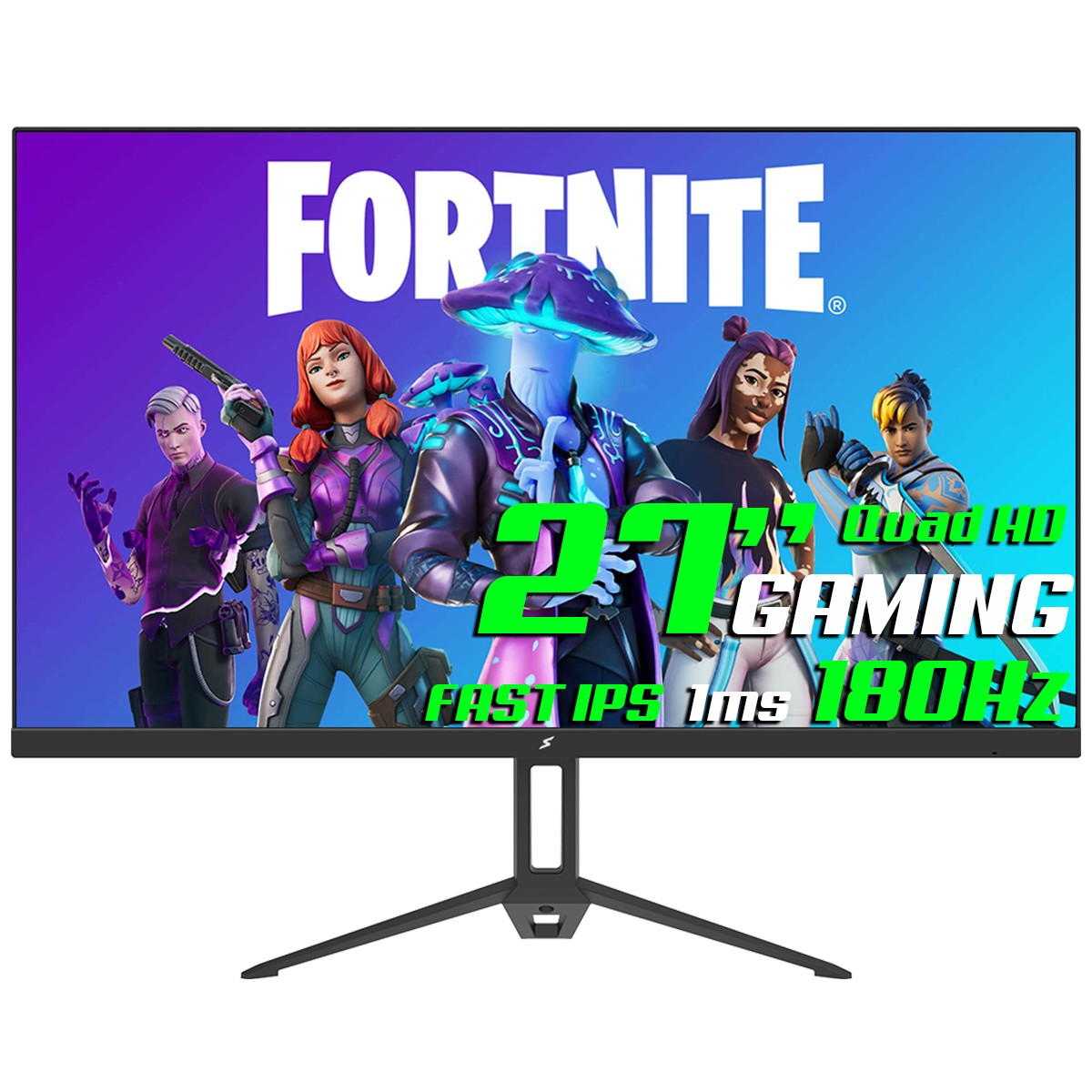 Monitor Gamer SuperFrame Precision, 27 Pol, Flat, Quad HD, Fast IPS, 1ms, 180Hz, 128% sRGB, FreeSync, HDMI/DP, Preto, SFPCFB-27180-QHD-PRO