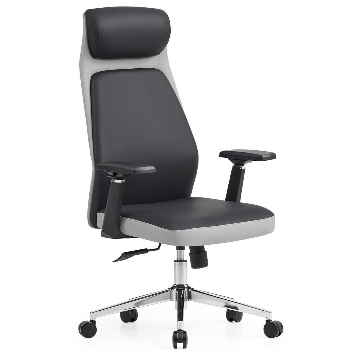 Cadeira de Escritório Dr. Office Neo, Ajustável, 3D, Reclinável, Preto e Cinza, DR-CH-NER3DBGL