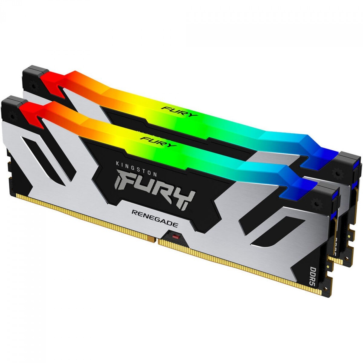 Memória DDR5 Kingston Fury Renegade, RGB, 32GB (2x16GB), 7600MHz, KF576C38RSAK2-32