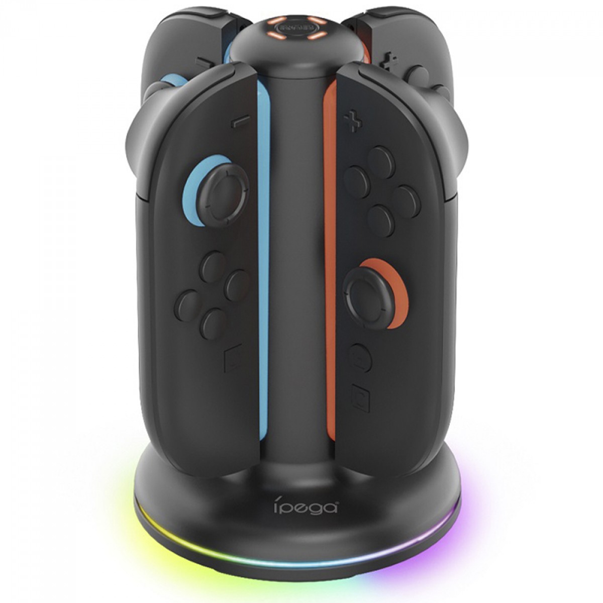 Dock De Carregamento Ipega, Para Nintendo Switch 2, Com 4 Slots, Preto, PG-SW2052