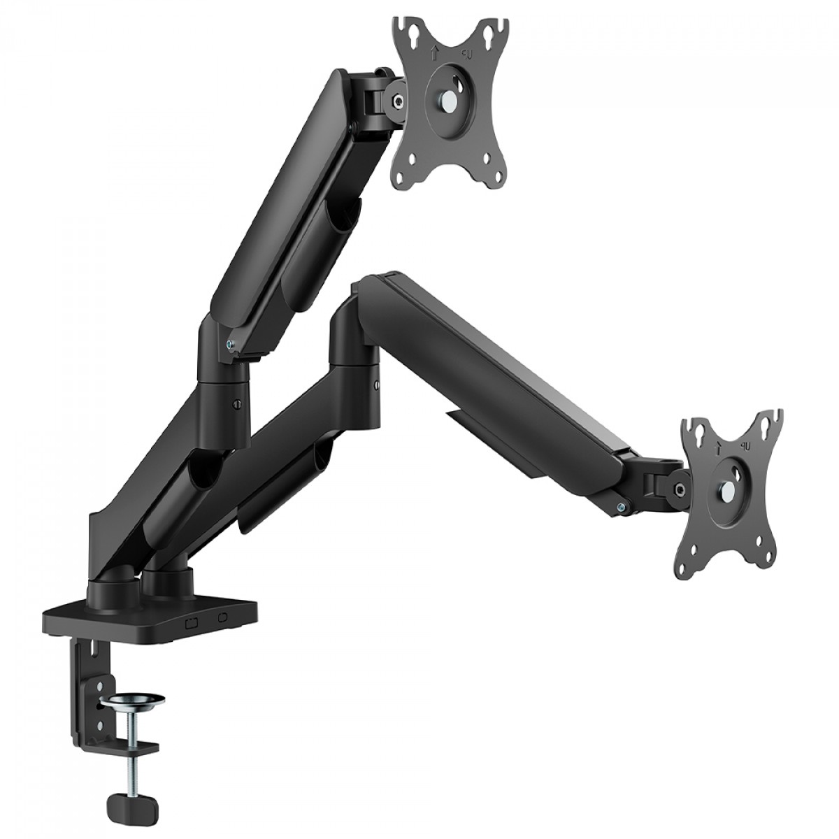 Suporte de Mesa Bluecase Ergo Flexy, Articulado, Para Dois Monitores de 17" a 32", Preto, BSMTS02-1BBX
