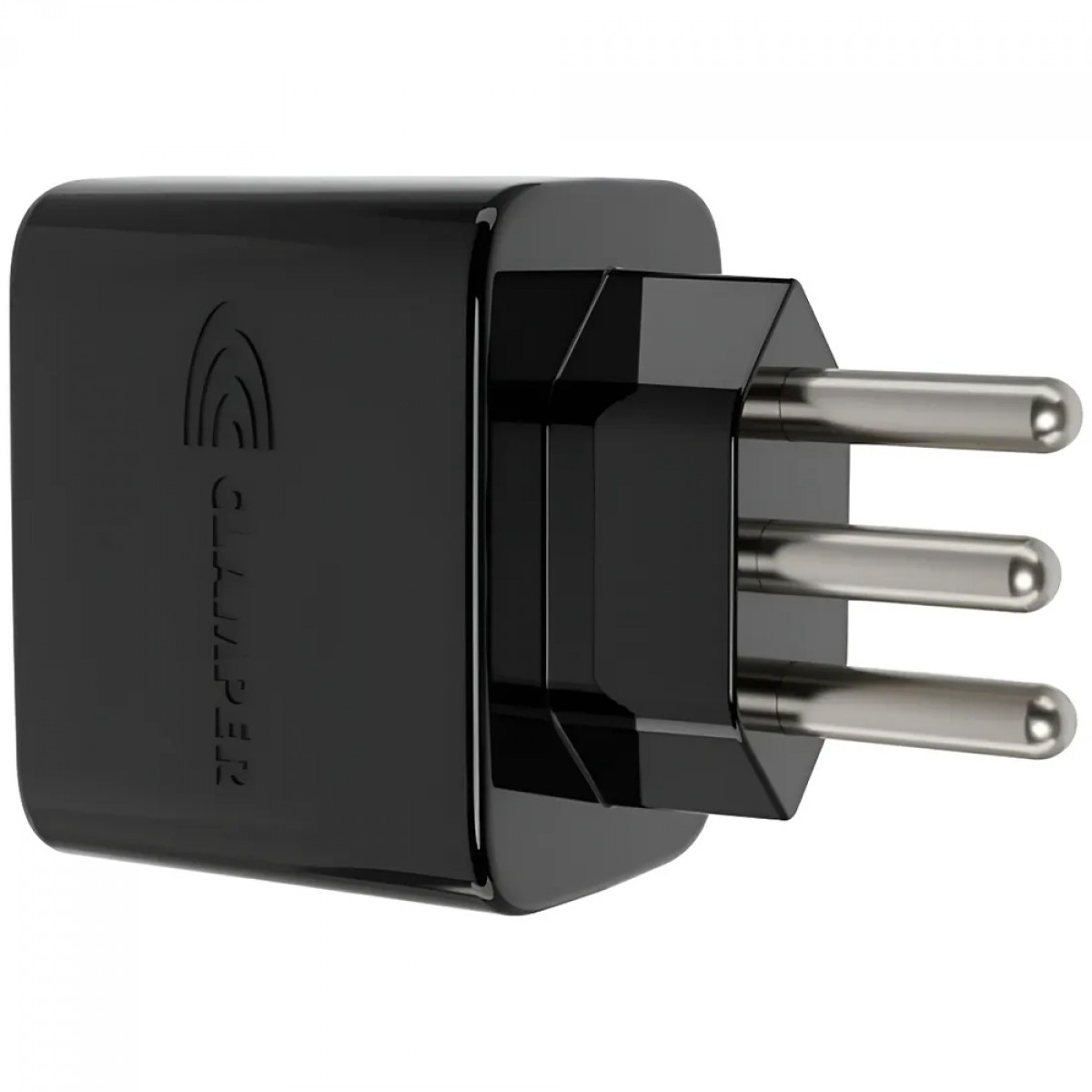 Protetor CLAMPER Pocket LCF, 3 Pinos, 20 Amperes, Bivolt, Preto