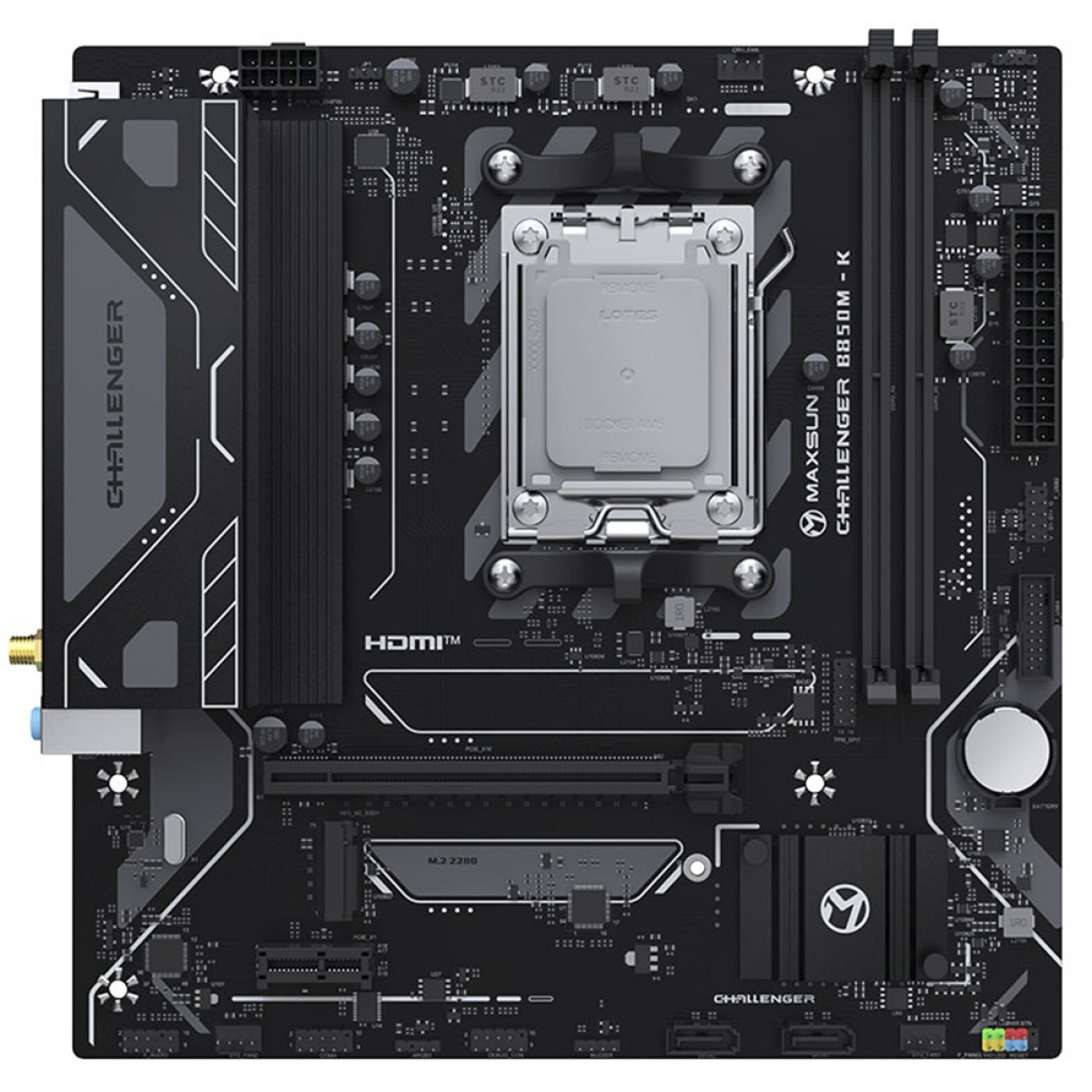 Placa Mãe Maxsun Challenger B850M-K WIFI, Chipset B850, AMD AM5, mATX, DDR5
