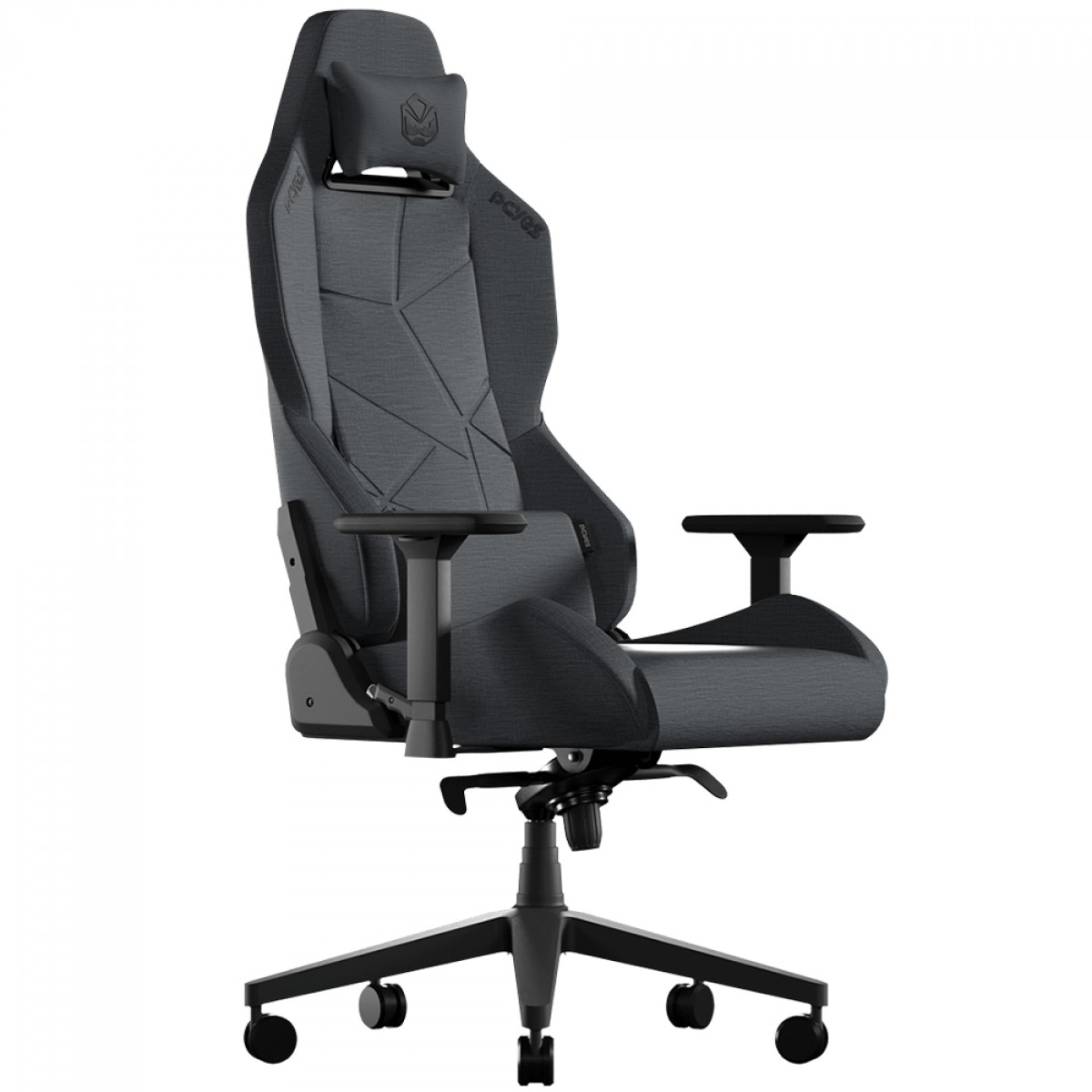 Cadeira Gamer PCYes Sentinel Carbon, Ajustável, 3D, Tecido, Cinza, PCSTL-CB